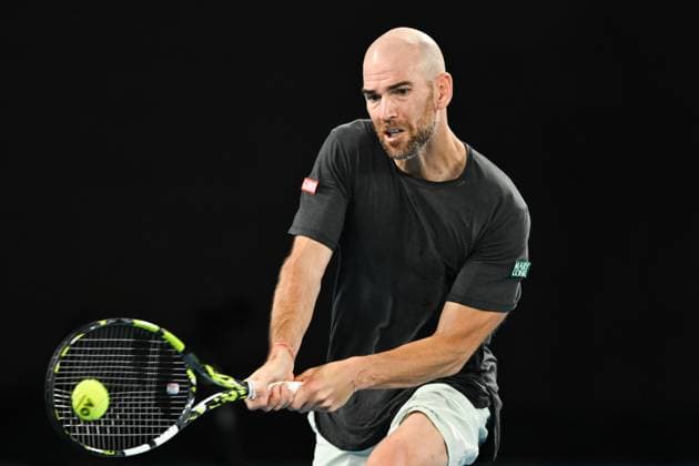 Adrian Mannarino (FRA) during his fourth round match Australian Open, Day Eight, Tennis, Melbourne Park, Melbourne, Australia - 21 Jan 2024  Copyright: xJamesxGourley Shutterstockx 14306289dq