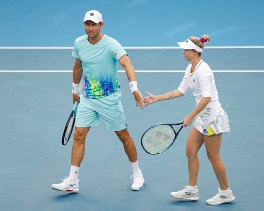 Storm Hunter Matthew Ebden, Mixed Doubles, Australian Open 2024, Melbourne Park, Melbourne, Victoria, Australia Copyright: xJuergenxHasenkopfx