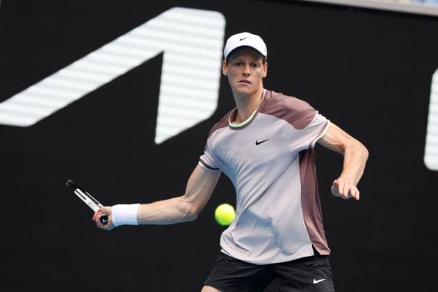 January 21, 2024, Melbourne, Victoria, Australia: Jannik Sinner ( ITA) during their round four singles match againstKaren Khachanov on day eight of the 2024 Australian Open at Melbourne Park on January 21, 2024 in Melbourne, Australia. Melbourne Australia - ZUMAl131 20240121_zsp_l131_062 Copyright: xCiroxDexLucax