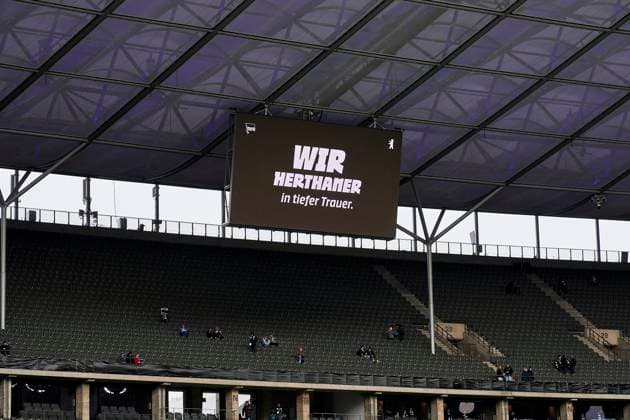 Olympiastadion Stimmungsbild, GER, Hertha BSC vs Fortuna Duesseldorf, Soccer Men, 2 Bundesliga, Season 2023 2024, Matchday 18, 21 01 2024 DFL REGULATIONS PROHIBIT ANY USE OF PHOTOGRAPHS AS IMAGE SEQUENCES AND OR QUASI VIDEO GER, Hertha BSC vs Fortuna Duesseldorf, Soccer Men, 2 Bundesliga, Season 2023 2024, Matchday 18, 21 01 2024 Berlin Copyright: xEibner-Pressefotox xClaudiusxRauchx EP_CRH