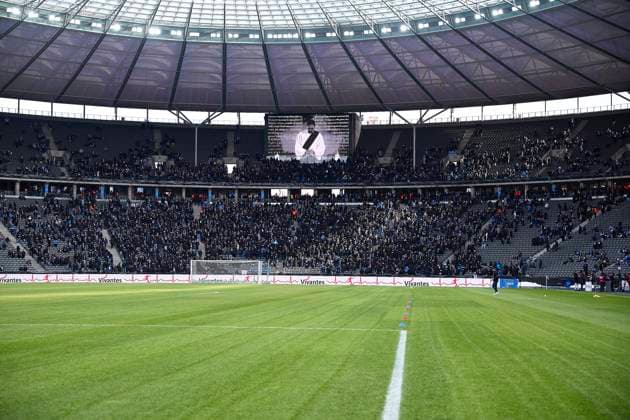 Olympiastadion Stimmungsbild, GER, Hertha BSC vs Fortuna Duesseldorf, Soccer Men, 2 Bundesliga, Season 2023 2024, Matchday 18, 21 01 2024 DFL REGULATIONS PROHIBIT ANY USE OF PHOTOGRAPHS AS IMAGE SEQUENCES AND OR QUASI VIDEO GER, Hertha BSC vs Fortuna Duesseldorf, Soccer Men, 2 Bundesliga, Season 2023 2024, Matchday 18, 21 01 2024 Berlin Copyright: xEibner-Pressefotox xClaudiusxRauchx EP_CRH