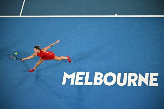 2024 Australian Open - Melbourne Aryna Sabalenka (RUS) during her fourth round match at the 2024 Australian Open at Melbourne Park in Melbourne, Australia, on January 21, 2024. Photo by Corinne Dubreuil ABACAPRESS.COM Melbourne Australia  Copyright: xDubreuilxCorinne ABACAx