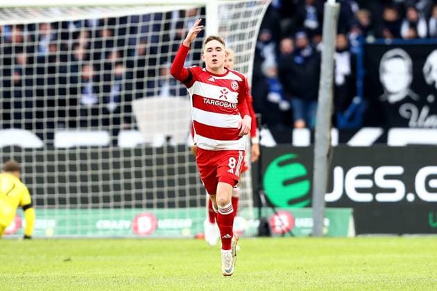 21 01 2024, xtgx, Fußball 2 Bundesliga, Hertha BSC Berlin Fortuna Duesseldorf emspor, v l Torjubel nach dem Tor zum celebrating the goal celebrate 1 1 durch Isak Bergmann Johannesson Fortuna Duesseldorf DFL DFB REGULATIONS PROHIBIT ANY USE OF PHOTOGRAPHS as IMAGE SEQUENCES and or QUASI VIDEO Berlin
