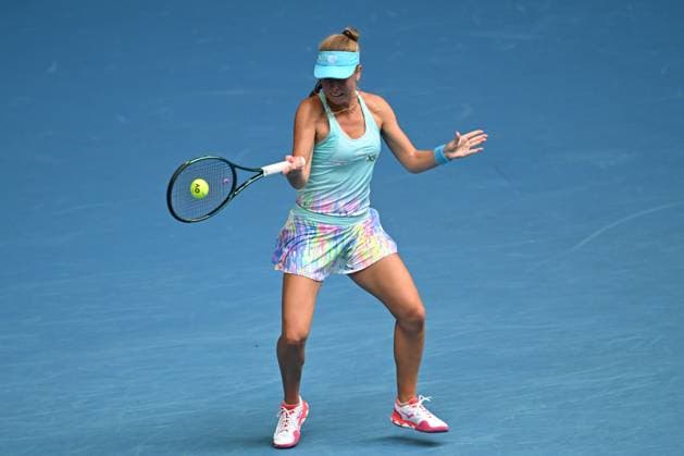 Magdalena Frech (POL) during her fourth round match Australian Open, Day Eight, Tennis, Melbourne Park, Melbourne, Australia - 21 Jan 2024  Copyright: xJamesxGourley Shutterstockx 14306289ha
