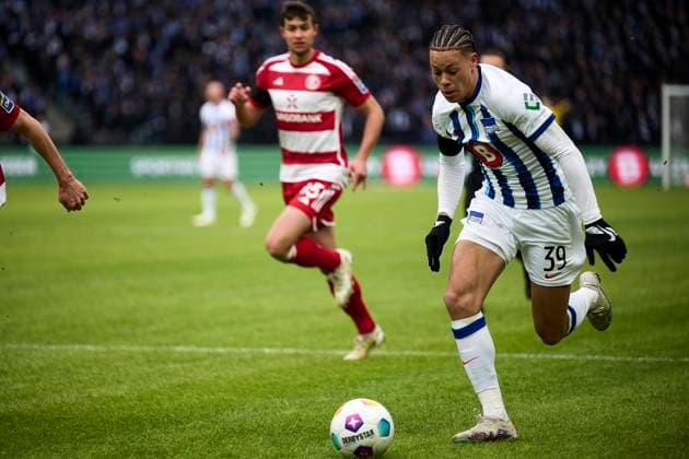 Derry Scherhant Hertha BSC, 39 , GER, Hertha BSC vs Fortuna Duesseldorf, Soccer Men, 2 Bundesliga, Season 2023 2024, Matchday 18, 21 01 2024 DFL REGULATIONS PROHIBIT ANY USE OF PHOTOGRAPHS AS IMAGE SEQUENCES AND OR QUASI VIDEO GER, Hertha BSC vs Fortuna Duesseldorf, Soccer Men, 2 Bundesliga, Season 2023 2024, Matchday 18, 21 01 2024 Berlin Copyright: xEibner-Pressefotox xClaudiusxRauchx EP_CRH