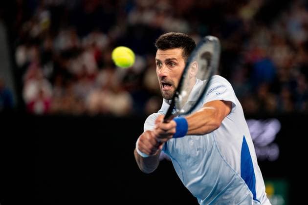 Novak Djokovic (SRB) TENNIS : Open Australie 2024 - Melbourne - 21 01 2024 VirginieBouyer Panoramic 