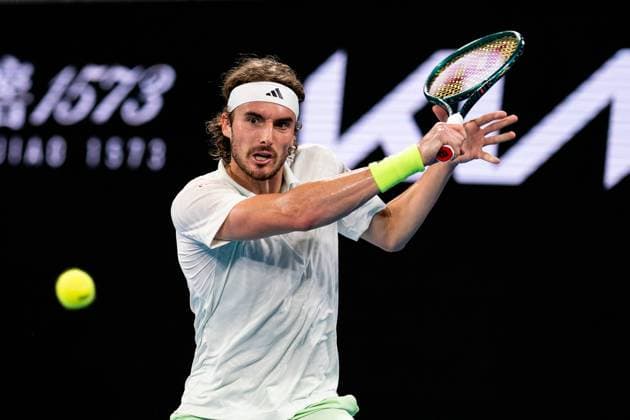 Stefanos Tsitsipas (GRE) TENNIS : Open Australie 2024 - Melbourne - 21 01 2024 VirginieBouyer Panoramic 