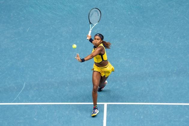Coco Gauff (USA) TENNIS : Open Australie 2024 - Melbourne - 21 01 2024 VirginieBouyer Panoramic 