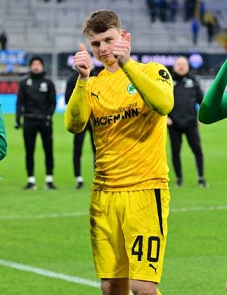 21 01 2024 Soccer Season 2023 2024 2 Soccer Bundesliga 18 Matchday SC Paderborn 07 SCP SpVgg Greuther Fürth Kleeblatt Sportfoto Zink xwoxzix DFL regulations prohibit any use of photographs as image sequences and or quasi video only for editorial use Jonas Urbig 40, SpVgg Greuther Fürth thumbs up thumbs up cheers joy after the end of the match
