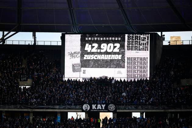 Mood picture Olympiastadion, GER, Hertha BSC vs Fortuna Duesseldorf, Soccer men, 2 Bundesliga, Season 2023 2024, Matchday 18, 21 01 2024 DFL REGULATIONS PROHIBIT ANY USE OF PHOTOGRAPHS AS IMAGE SEQUENCES AND OR QUASI VIDEO GER, Hertha BSC vs Fortuna Duesseldorf, Soccer men, 2 Bundesliga, Season 2023 2024, Matchday 18, 21 01 2024 Berlin Copyright: xEibner-Pressefotox xClaudiusxRauchx EP_CRH