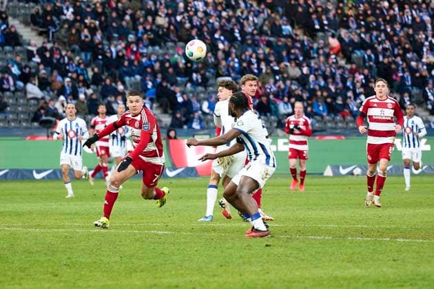 Christos Tzolis Fortuna Duesseldorf, 07 , GER, Hertha BSC vs Fortuna Duesseldorf, Soccer Men, 2 Bundesliga, Season 2023 2024, Matchday 18, 21 01 2024 DFL REGULATIONS PROHIBIT ANY USE OF PHOTOGRAPHS AS IMAGE SEQUENCES AND OR QUASI VIDEO GER, Hertha BSC vs Fortuna Duesseldorf, Soccer Men, 2 Bundesliga, Season 2023 2024, Matchday 18, 21 01 2024 Berlin Copyright: xEibner-Pressefotox xClaudiusxRauchx EP_CRH