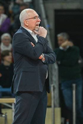 Berlin, Germany 21 January 2024 1 VBL 2023 2024 Berlin Recycling Volleys vs VfB Friedrichshafen In the picture Mark Lebedew VfB Friedrichshafen Copyright: xFotostandx xReuhlx
