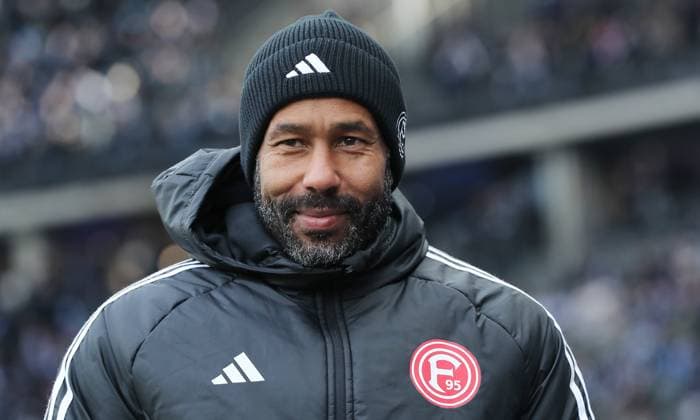 Coach Daniel Thioune Portrait Portrait Portraet Single image close up Sport Soccer Football DFL 2 Bundesliga Men 18 Matchday Season 2023 2024 21 01 2024 Hertha BSC Berlin vs Fortuna Düsseldorf DFL regulations prohibit any use of photographs as image sequences and or quasi video