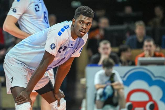 Berlin, Germany January 21, 2024 1 VBL 2023 2024 Berlin Recycling Volleys vs VfB Friedrichshafen In the picture Jose Israel Masso Alvarez VfB Friedrichshafen Copyright: xFotostandx xReuhlx
