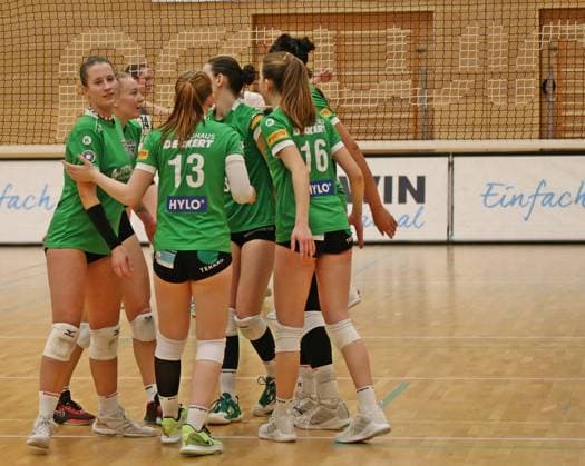 21 01 2024, xmohx, Volleyball 2 Bundesliga Süd, proWIN Volleys TV Holz DJK Sportbund München Ost emspor, v l Holz celebrates a point DFL DFB REGULATIONS PROHIBIT ANY USE OF PHOTOGRAPHS as IMAGE SEQUENCES and or QUASI VIDEO Saarbrücken