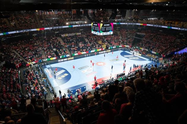 MEN S EHF EURO 2024, Norway vs Denmark, 21 01 2024 MEN S EHF EURO 2024, Main Round, Norway vs Denmark, 21 01 2024, Barclays Arena Copyright: xBEAUTIFULxSPORTS Mohwinkelx