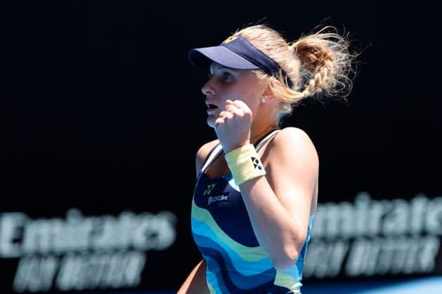 22nd January 2024; Melbourne Park, Melbourne, Victoria, Australia; Australian Open Tennis Championship Day 9; Dayana Yastremska UKR) in action during the round four singles match against Victoria Azarenka  ActionPlus12600604 NaFoto