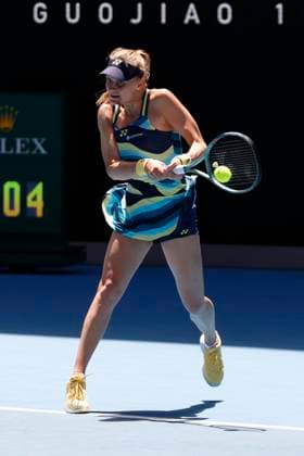22nd January 2024; Melbourne Park, Melbourne, Victoria, Australia; Australian Open Tennis Championship Day 9; Dayana Yastremska UKR) in action during the round four singles match against Victoria Azarenka  ActionPlus12600605 NaFoto