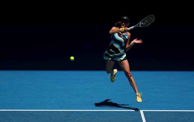 Dayana Yastremska of Ukraine in action Australian Open, Day Nine, Tennis, Melbourne Park, Melbourne, Australia - 22 Jan 2024  Copyright: xEllaxLing Shutterstockx 14306290p