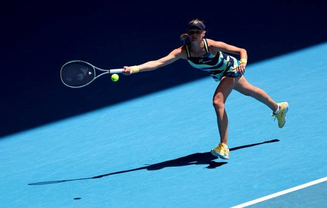 Dayana Yastremska of Ukraine in action Australian Open, Day Nine, Tennis, Melbourne Park, Melbourne, Australia - 22 Jan 2024  Copyright: xEllaxLing Shutterstockx 14306290i