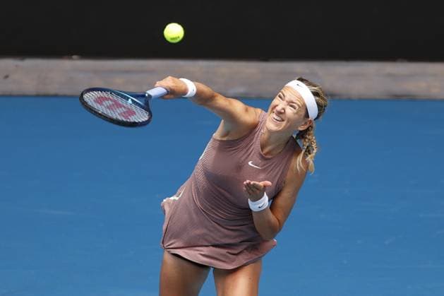 Victori Azarenka in action during their round four singles match against Dayana Yastremska UKR) during Australian Open, International Tennis match in Melbourne, Australia, January 22 2024  Copyright: xAgnxFoto IPAxSportx xipa-agency.x xx IPA_42859054 IPA_Agency_IPA42859054