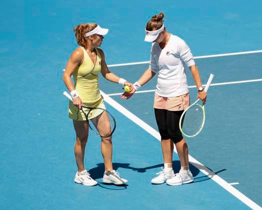 Barbora Krejcikova Laura Siegemund, Womens Doubles, Australian Open 2024, Melbourne Park, Melbourne, Victoria, Australia Copyright: xJuergenxHasenkopfx