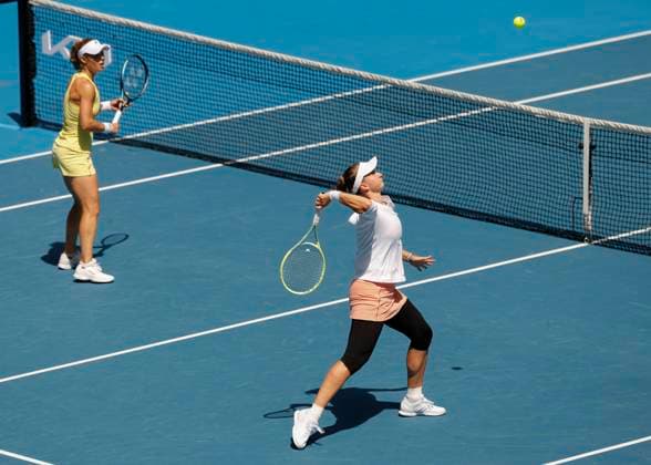 Barbora Krejcikova Laura Siegemund, Womens Doubles, Australian Open 2024, Melbourne Park, Melbourne, Victoria, Australia Copyright: xJuergenxHasenkopfx