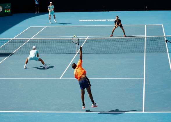 Rohan Bopanna Matthew Ebden, Mens Doubles, Australian Open 2024, Melbourne Park, Melbourne, Victoria, Australia Copyright: xJuergenxHasenkopfx
