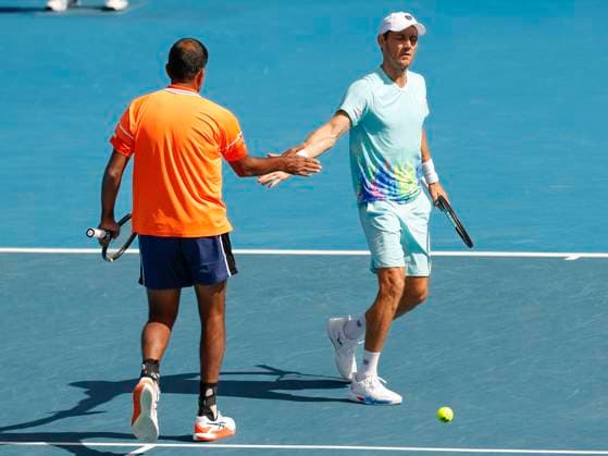 Rohan Bopanna Matthew Ebden, Mens Doubles, Australian Open 2024, Melbourne Park, Melbourne, Victoria, Australia Copyright: xJuergenxHasenkopfx
