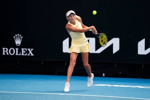 Ksenia Efremova (FRA) TENNIS : Open Australie 2024 - Melbourne - 22 01 2024 VirginieBouyer Panoramic 