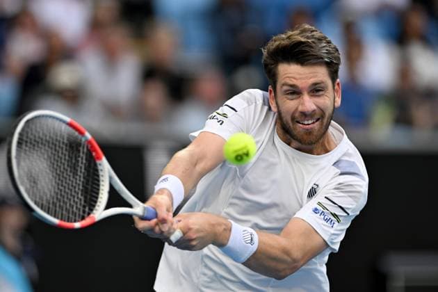 TENNIS AUSTRALIAN OPEN, Cameron Norrie of United Kingdom in action during his 4th round match against Alexander Zverev of Germany on Day 9 of the 2024 Australian Open at Melbourne Park in Melbourne, Monday, January 22, 2024. ( NO ARCHIVING, EDITORIAL USE ONLY, NO USE IN BOOKS WITHOUT CONSENT MELBOURNE VICTORIA AUSTRALIA  Copyright: xLUKASxCOCHx 20240122001892183898