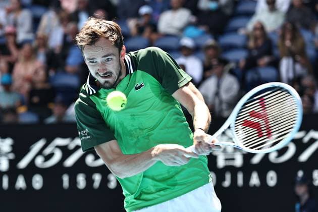 Daniil Medvedev, RUS, during fourth round of 2024 Australian Open in Melbourne, 22 01 2023