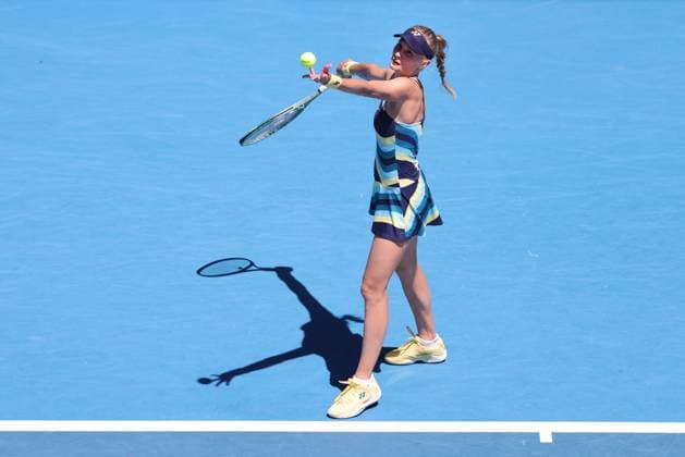 Dayana Yastremska, UKR, during fourth round of 2024 Australian Open in Melbourne, 22 01 2023