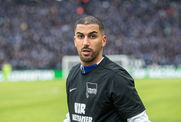 Fussball, Herren, Saison 2023 2024, 2. Bundesliga (18. Spieltag), Hertha BSC - Fortuna Düsseldorf, Aymen Barkok (Hertha BSC), 21.01. 2024, *** Soccer, Men, Season 2023 2024, 2 Bundesliga 18 Matchday , Hertha BSC Fortuna Düsseldorf, Aymen Barkok Hertha BSC , 21 01 2024, Copyright: xSebastianxRäppold MatthiasxKochx