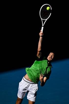 Daniil Medvedev during his fourth round match Australian Open, Day Nine, Tennis, Melbourne Park, Melbourne, Australia - 22 Jan 2024  Copyright: xJamesxGourley Shutterstockx 14306291ct
