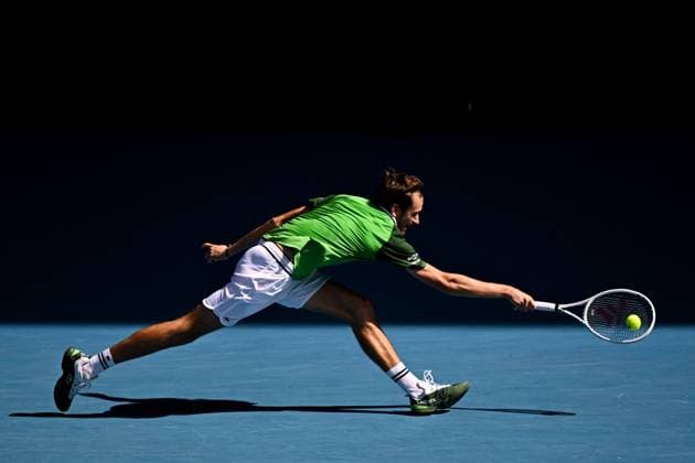 Daniil Medvedev during his fourth round match Australian Open, Day Nine, Tennis, Melbourne Park, Melbourne, Australia - 22 Jan 2024  Copyright: xJamesxGourley Shutterstockx 14306291cm