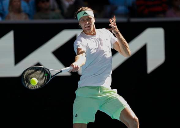 Alexander Zverev GER , Australian Open 2024, Melbourne Park, Melbourne, Victoria, Australia Copyright: xJuergenxHasenkopfx