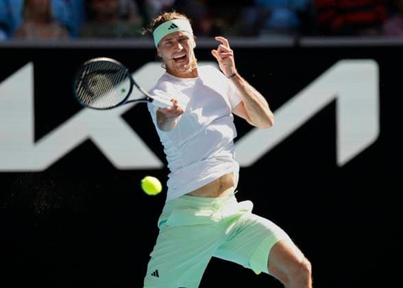 Alexander Zverev GER , Australian Open 2024, Melbourne Park, Melbourne, Victoria, Australia Copyright: xJuergenxHasenkopfx