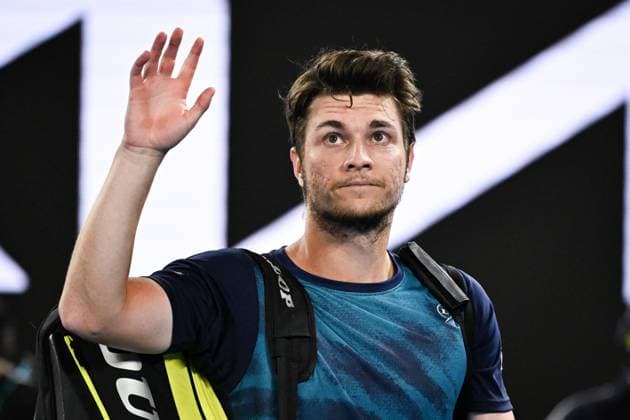 Miomir Kecmanovic (SRB) leaves the court after losing his fourth round match Australian Open, Day Nine, Tennis, Melbourne Park, Melbourne, Australia - 22 Jan 2024  Copyright: xJamesxGourley Shutterstockx 14306291gp