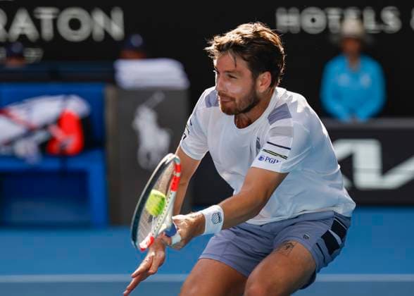Cameron Norrie, Australian Open 2024, Melbourne Park, Melbourne, Victoria, Australia Copyright: xJuergenxHasenkopfx