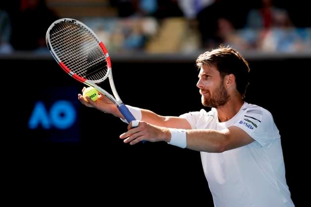 Cameron Norrie, Australian Open 2024, Melbourne Park, Melbourne, Victoria, Australia Copyright: xJuergenxHasenkopfx