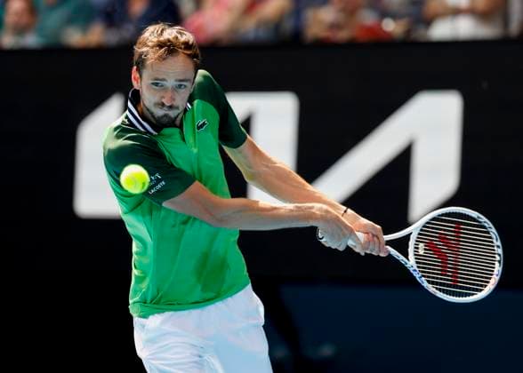 Daniil Medvedev, Australian Open 2024, Melbourne Park, Melbourne, Victoria, Australia Copyright: xJuergenxHasenkopfx