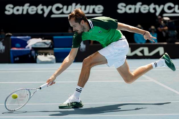 Daniil Medvedev, Australian Open 2024, Melbourne Park, Melbourne, Victoria, Australia Copyright: xJuergenxHasenkopfx