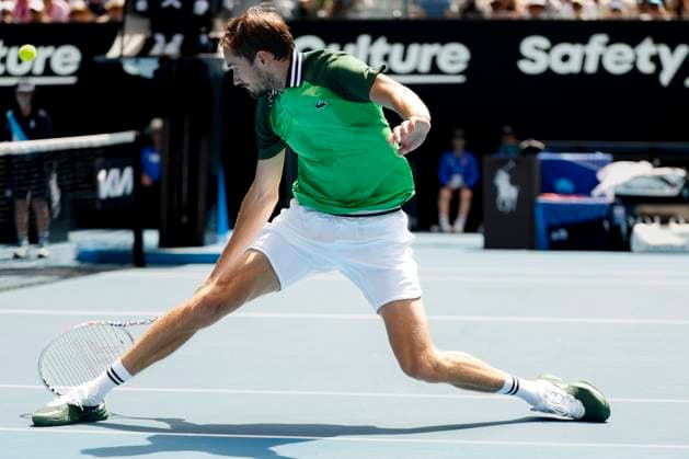 Daniil Medvedev, Australian Open 2024, Melbourne Park, Melbourne, Victoria, Australia Copyright: xJuergenxHasenkopfx