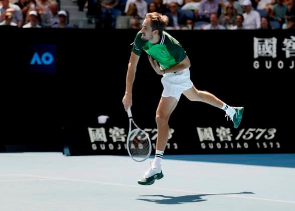 Daniil Medvedev, Australian Open 2024, Melbourne Park, Melbourne, Victoria, Australia Copyright: xJuergenxHasenkopfx