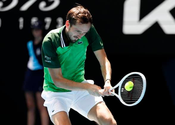 Daniil Medvedev, Australian Open 2024, Melbourne Park, Melbourne, Victoria, Australia Copyright: xJuergenxHasenkopfx