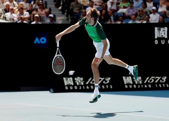 Daniil Medvedev, Australian Open 2024, Melbourne Park, Melbourne, Victoria, Australia Copyright: xJuergenxHasenkopfx