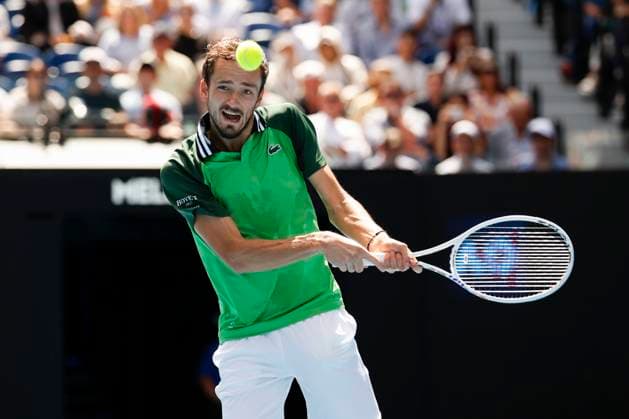 Daniil Medvedev, Australian Open 2024, Melbourne Park, Melbourne, Victoria, Australia Copyright: xJuergenxHasenkopfx