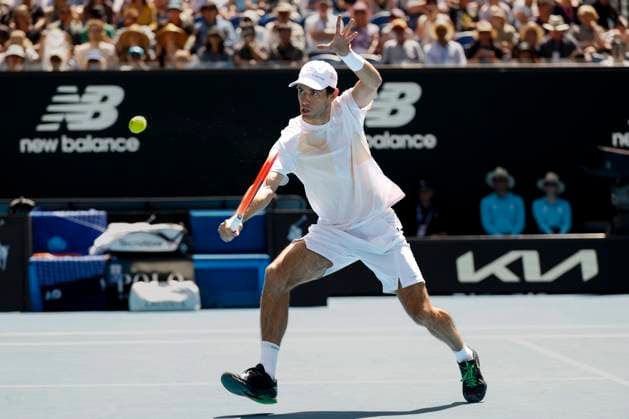 Nuno Borges POR , Australian Open 2024, Melbourne Park, Melbourne, Victoria, Australia Copyright: xJuergenxHasenkopfx