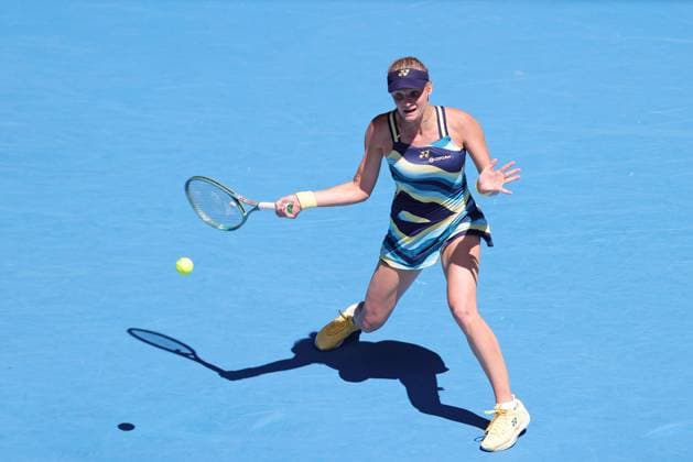 Dayana Yastremska, UKR, during fourth round of 2024 Australian Open in Melbourne, 22 01 2023